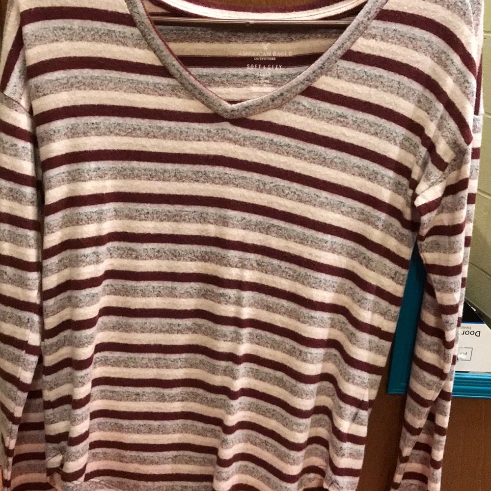 Long Sleeve V Neck